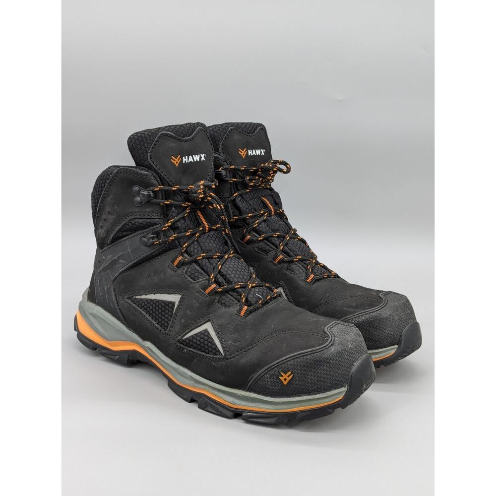 Hawx 6" Athletic Hiking Work Outdoor Boots Black Comp Toe ASTM Rated Size 11 D